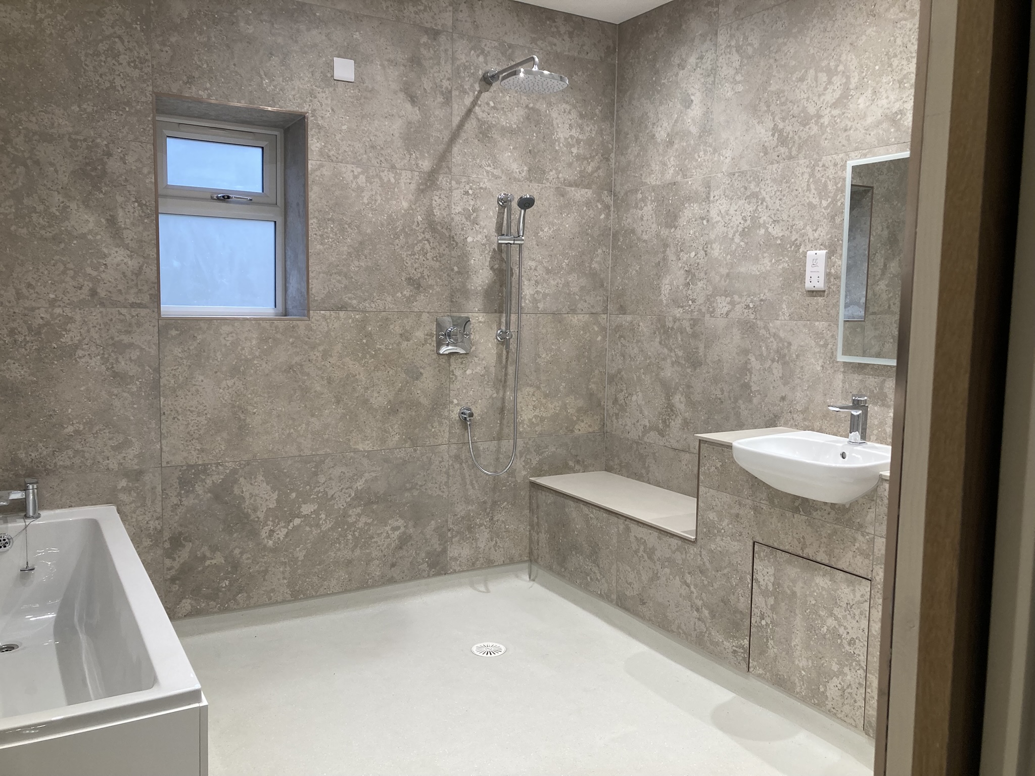 Specialist accessible bathroom at Carlton Drive